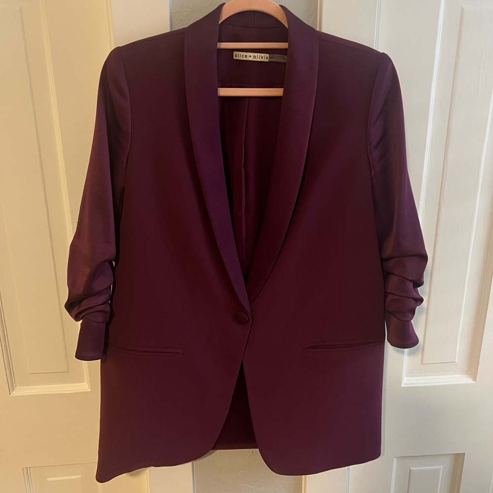 Alice + Olivia Purple Women's Blazer